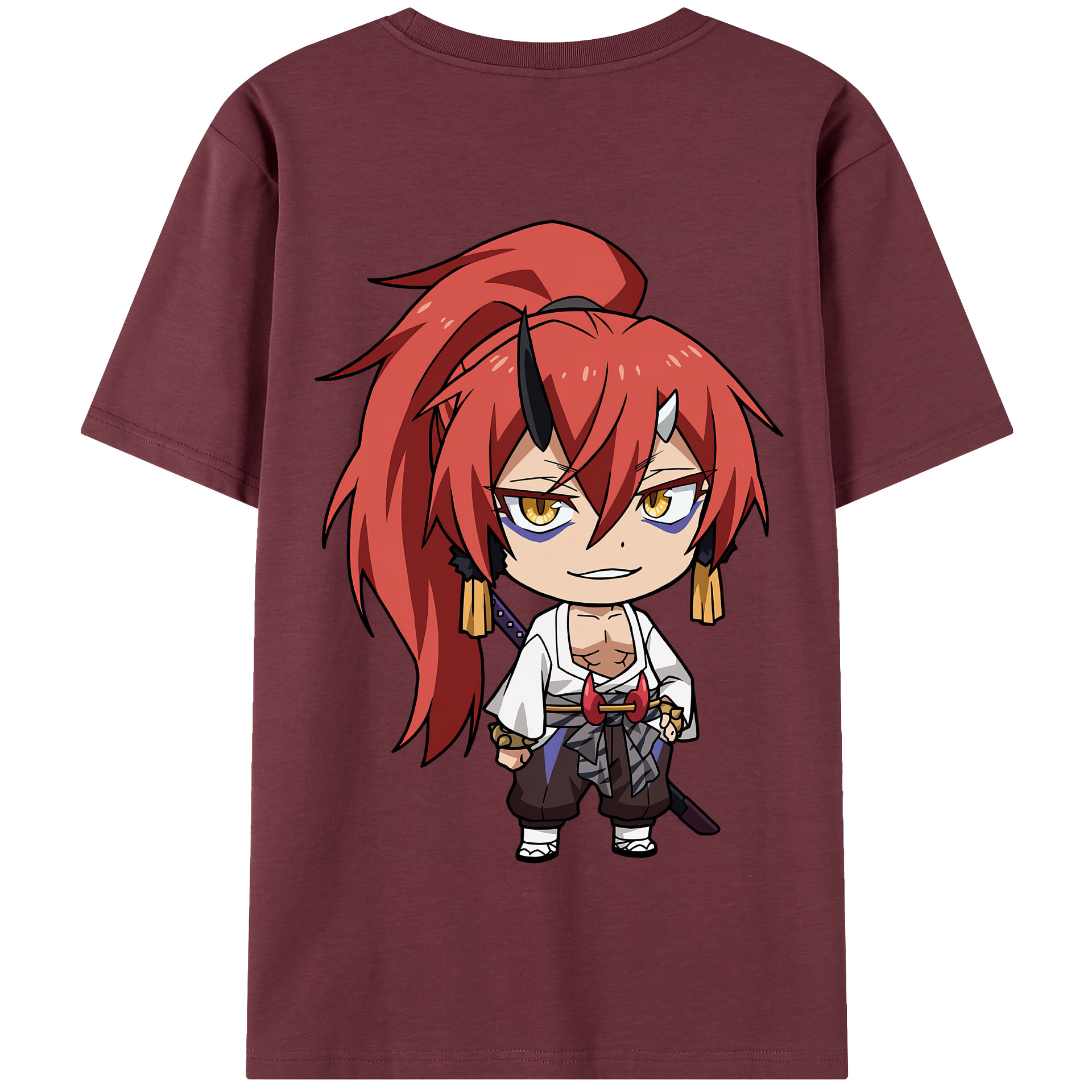 （画像用） 転スラ Regarding Reincarnated to Slime 綿100％半袖Tシャツ（背面プリント）
